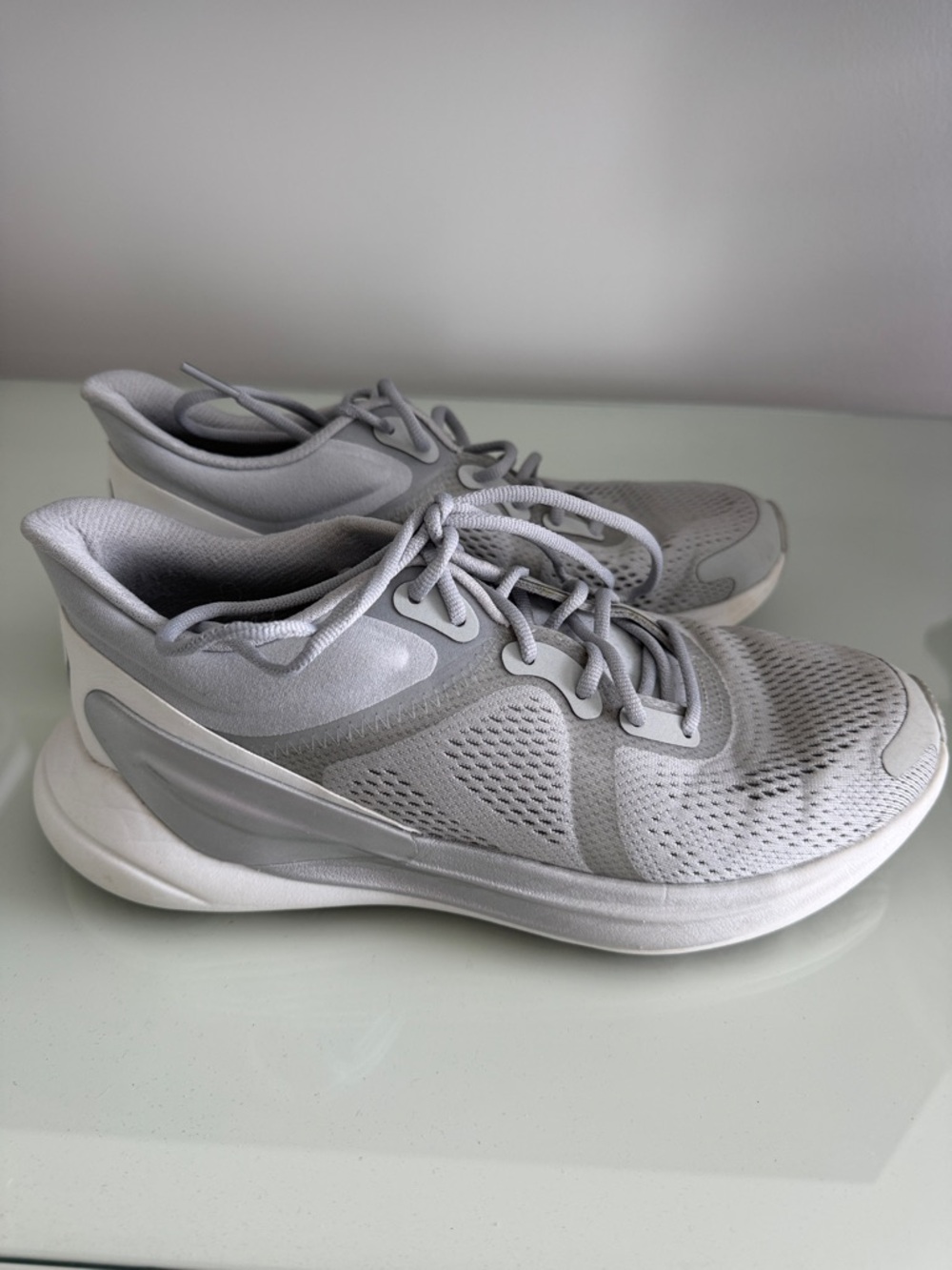 lululemon athletica Gray and White Athletic Sneakers